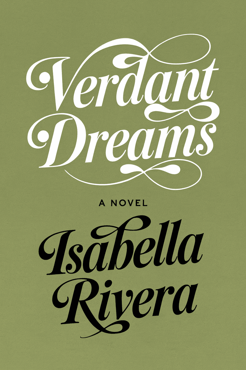 Fantasy book cover with nature and magic